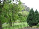 Edinburgh Castle peeping through the trees