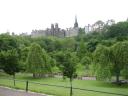 Old beautiful buildings as seen from Princes Street Gardens